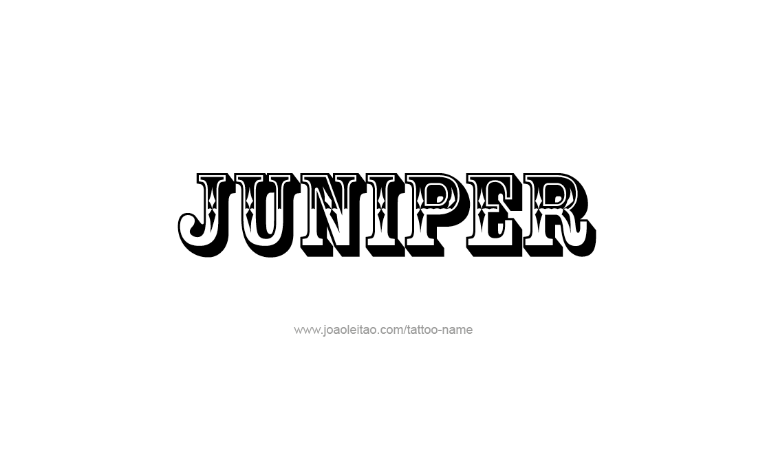 Tattoo Design Name Juniper   