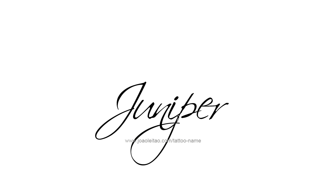Tattoo Design Name Juniper   