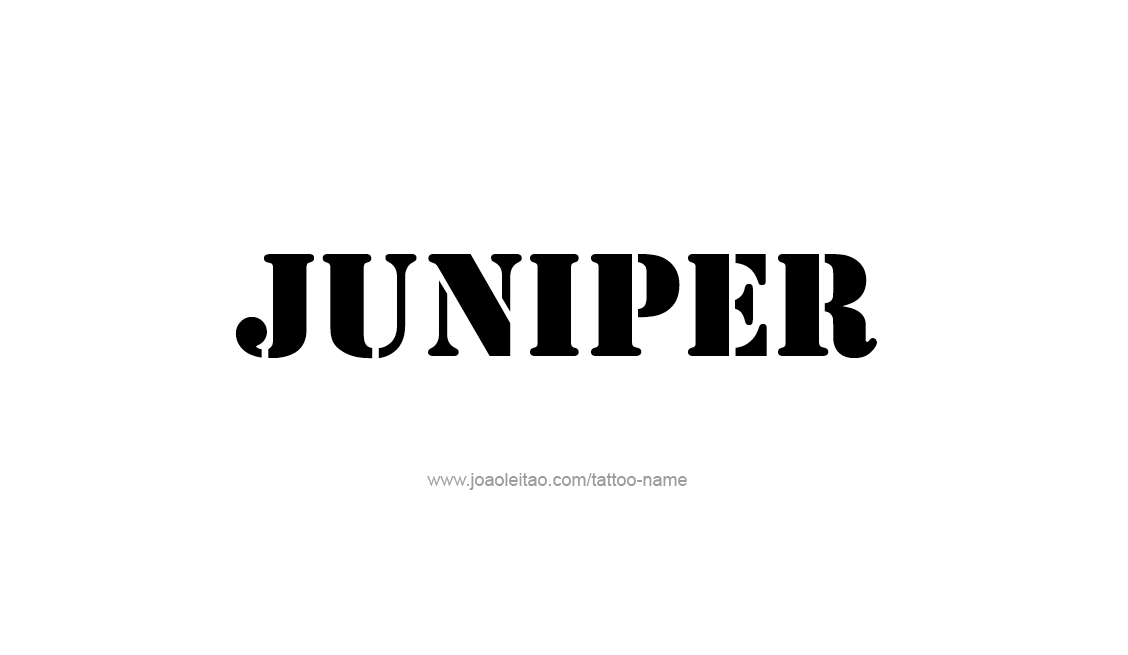 Tattoo Design Name Juniper   