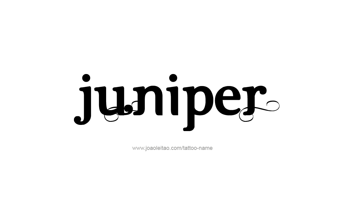 Tattoo Design Name Juniper   