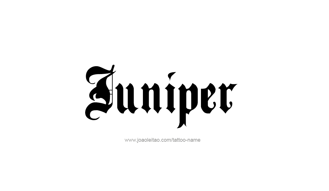 Tattoo Design Name Juniper   