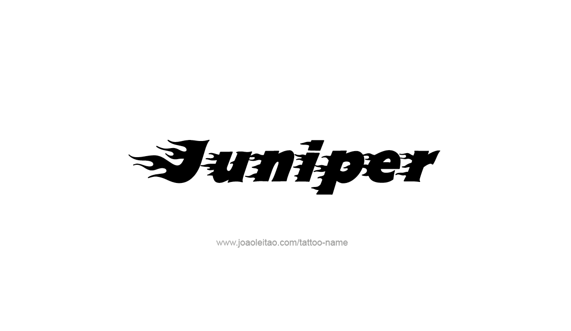 Tattoo Design Name Juniper   