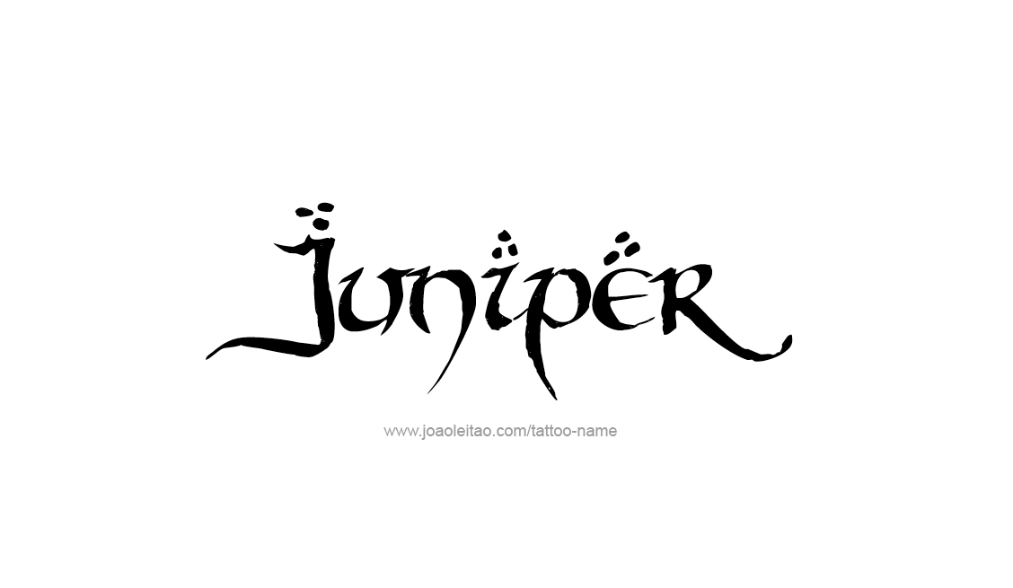 Tattoo Design Name Juniper   