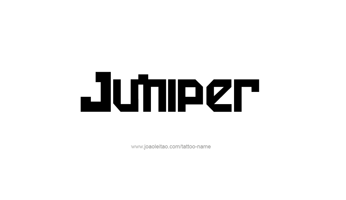 Tattoo Design Name Juniper   