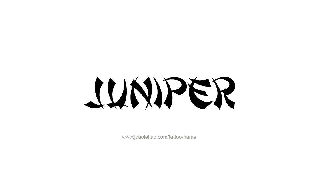 Tattoo Design Name Juniper   