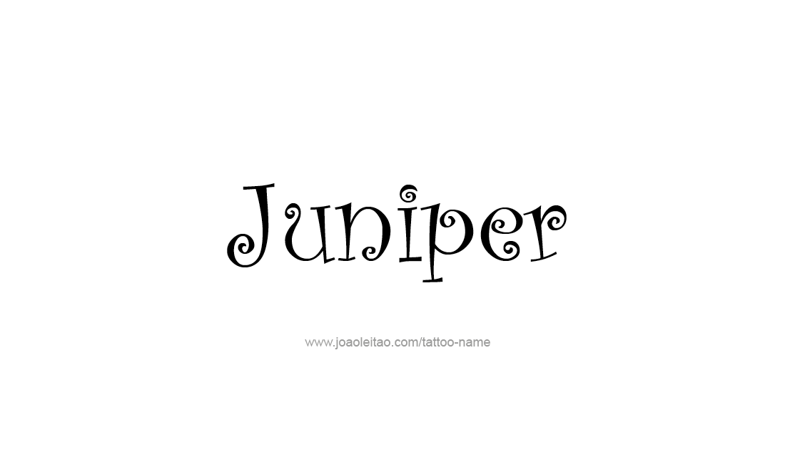 Tattoo Design Name Juniper   