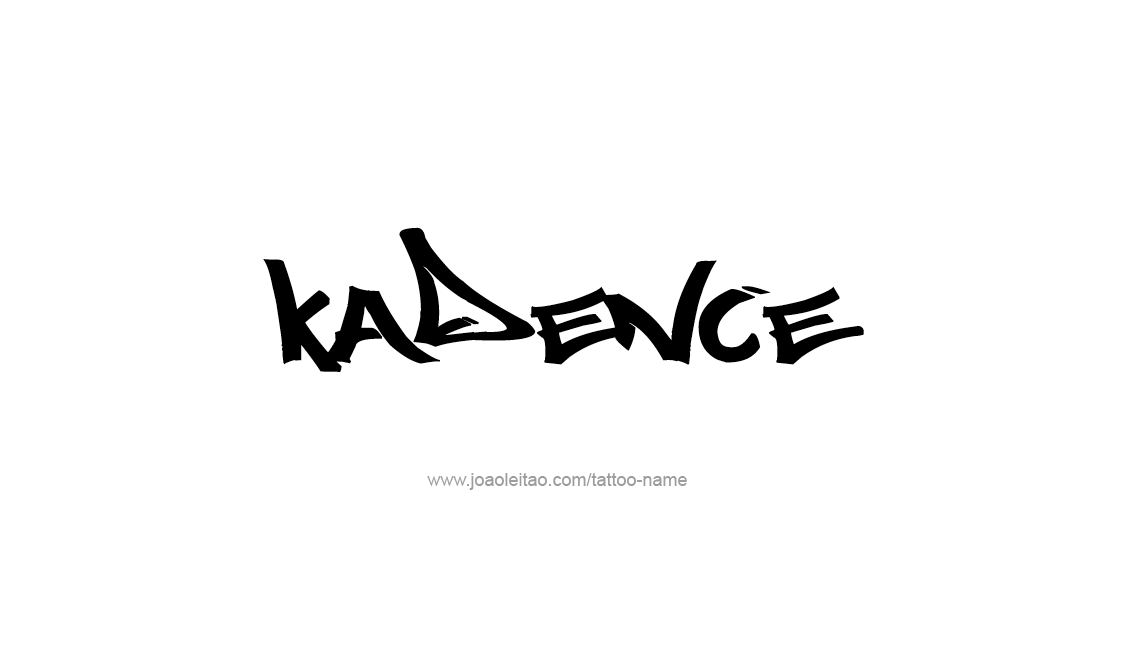 Tattoo Design Name Kadence   