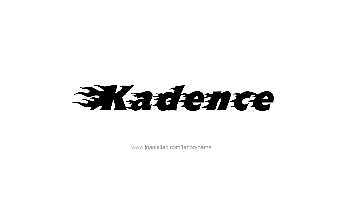 Tattoo Design Name Kadence   