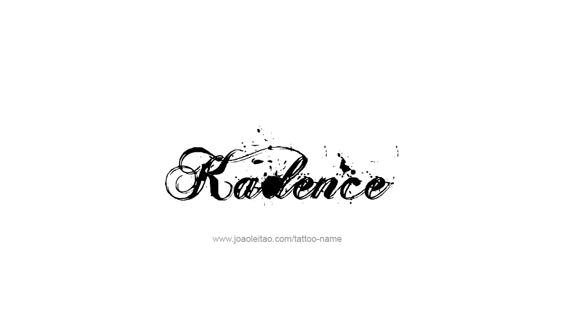 Tattoo Design Name Kadence   