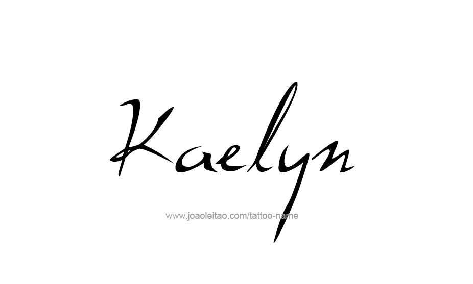 Tattoo Design Name Kaelyn   