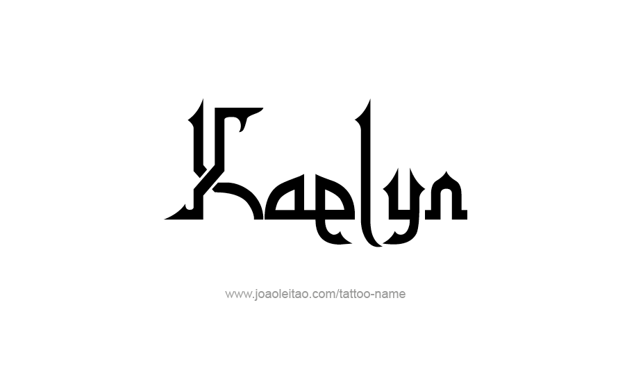 Tattoo Design Name Kaelyn   