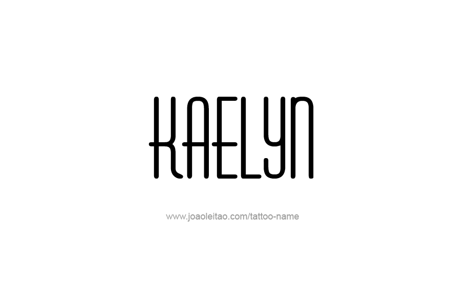 Tattoo Design Name Kaelyn   