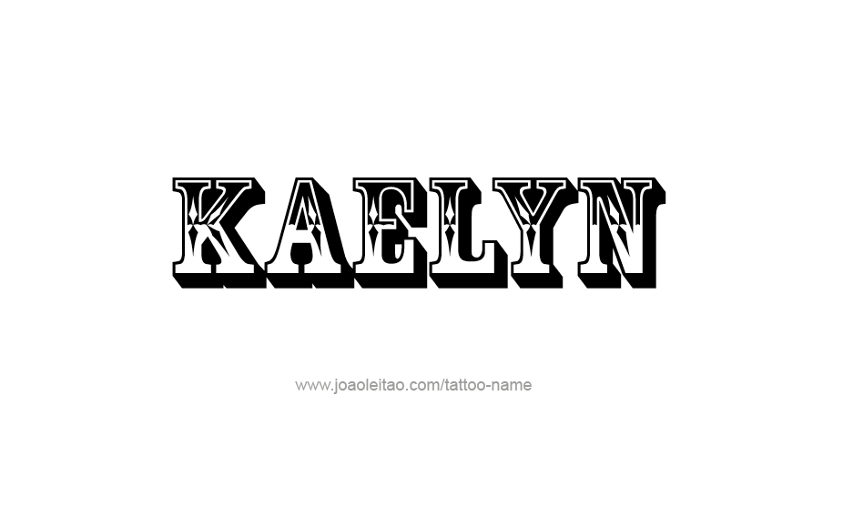 Tattoo Design Name Kaelyn   