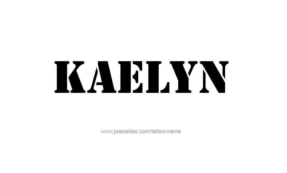 Tattoo Design Name Kaelyn   