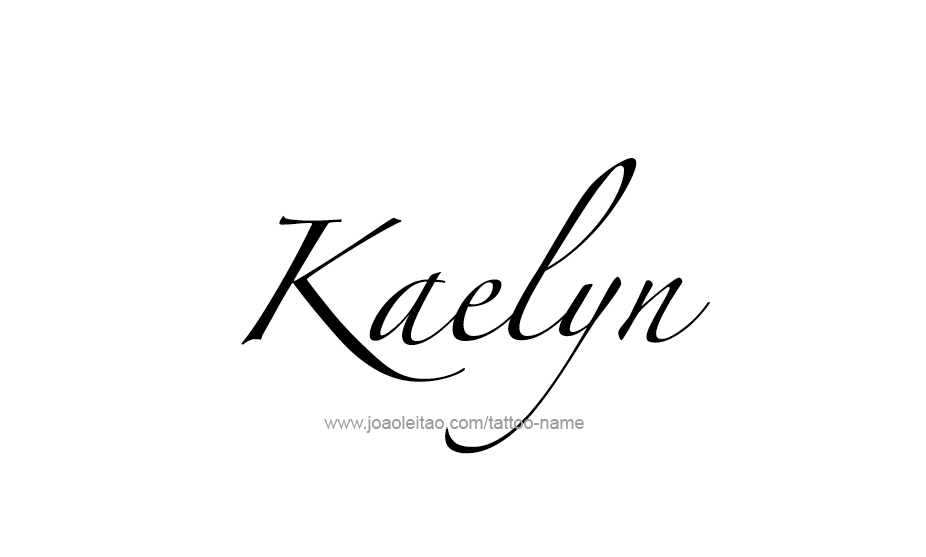 Tattoo Design Name Kaelyn   