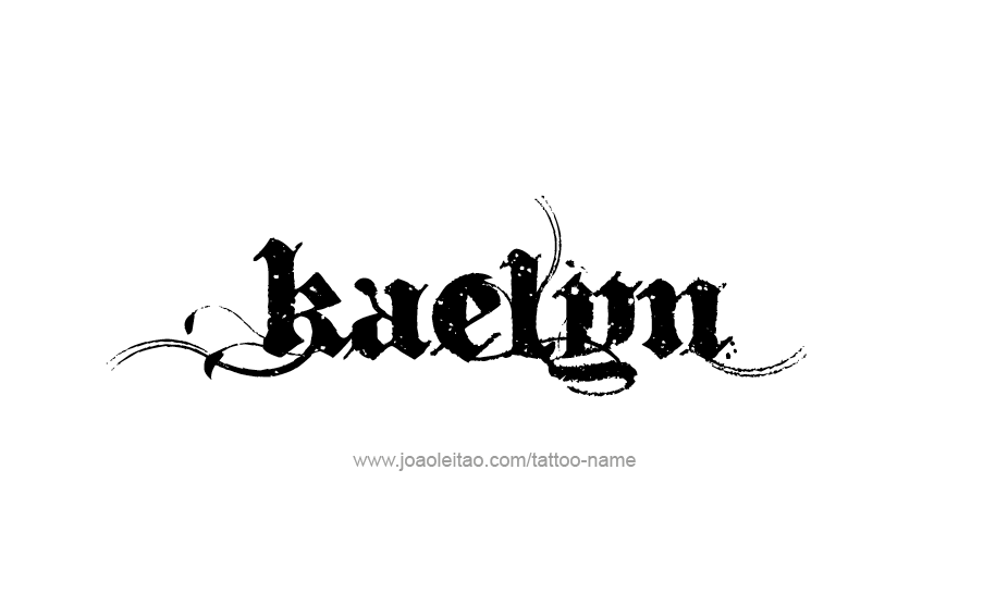 Tattoo Design Name Kaelyn   