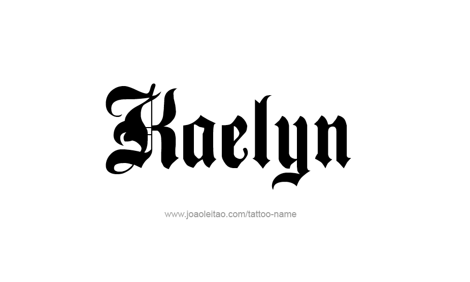 Tattoo Design Name Kaelyn   