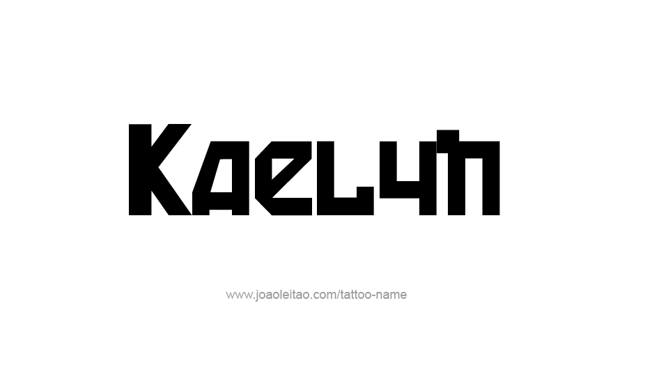 Tattoo Design Name Kaelyn   