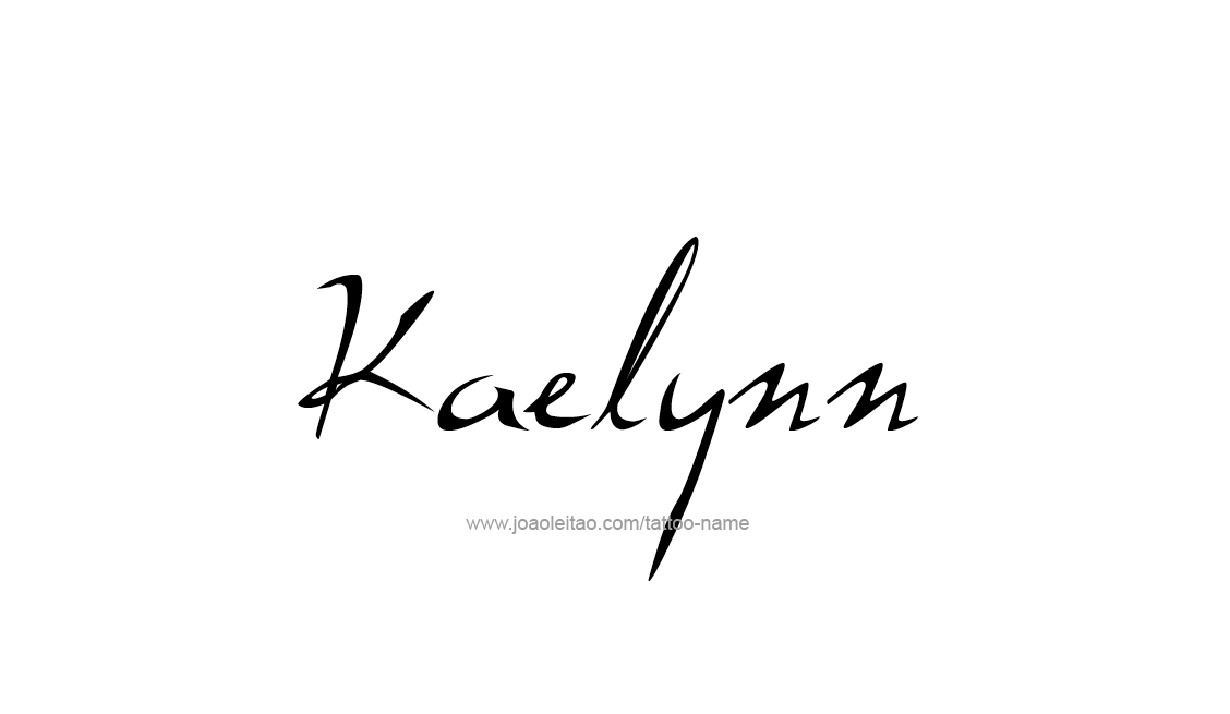 Tattoo Design Name Kaelynn   