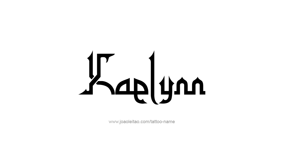 Tattoo Design Name Kaelynn   