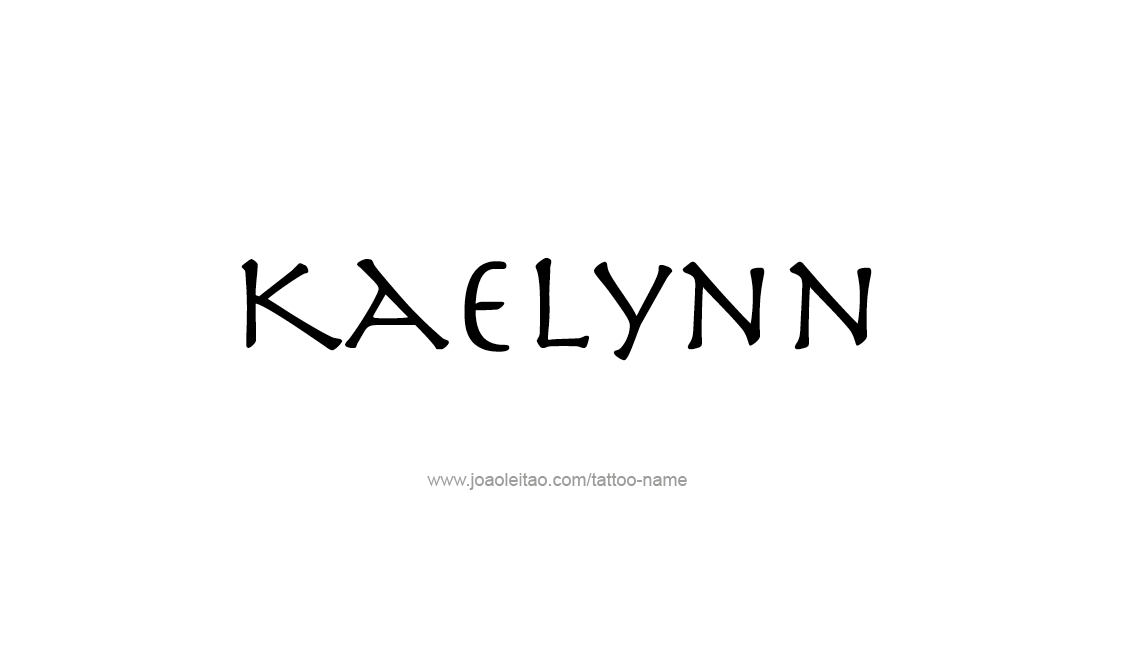 Tattoo Design Name Kaelynn   