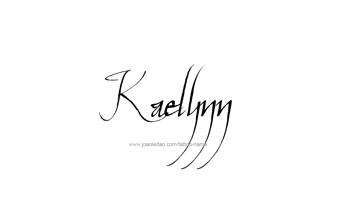 Tattoo Design Name Kaelynn   