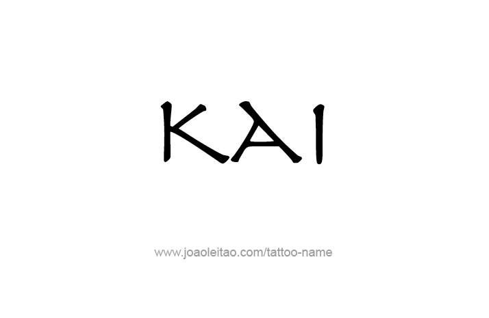 Tattoo Design Name Kai   