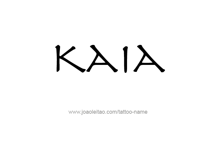 Tattoo Design Name Kaia   