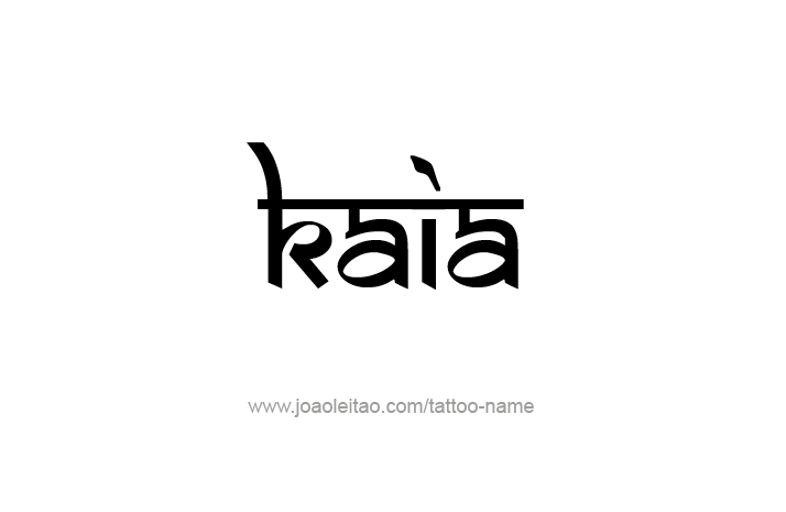 Tattoo Design Name Kaia   