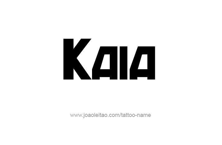 Tattoo Design Name Kaia   