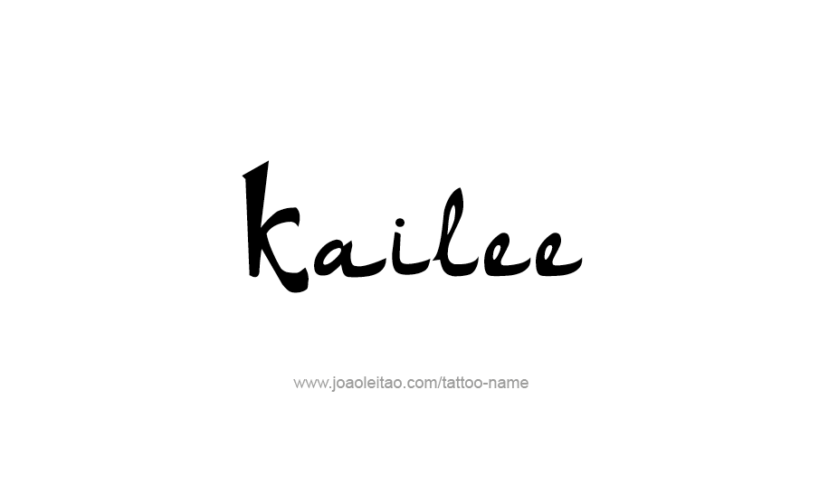 Tattoo Design Name Kailee   