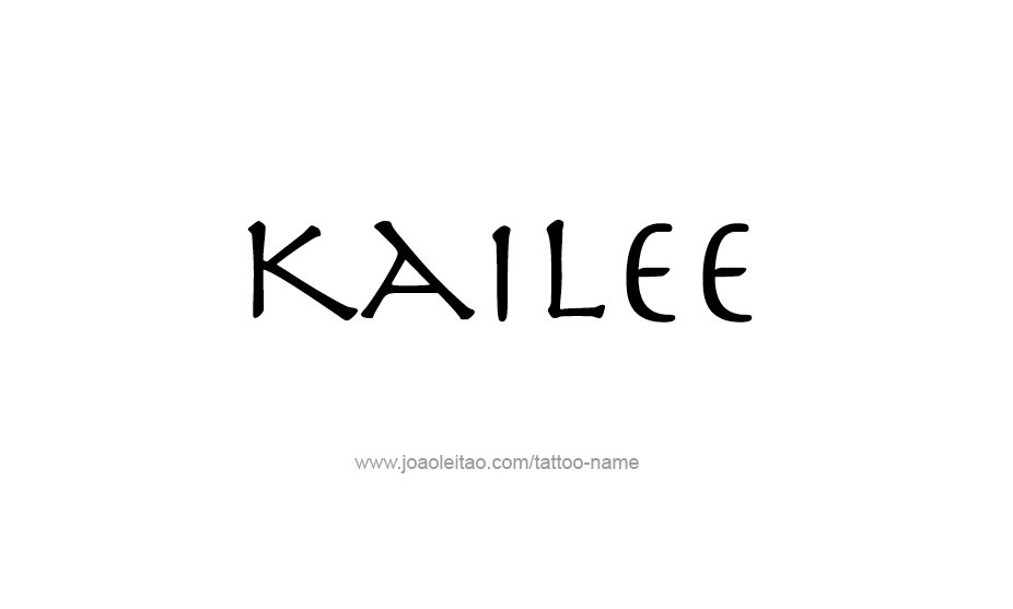 Tattoo Design Name Kailee   