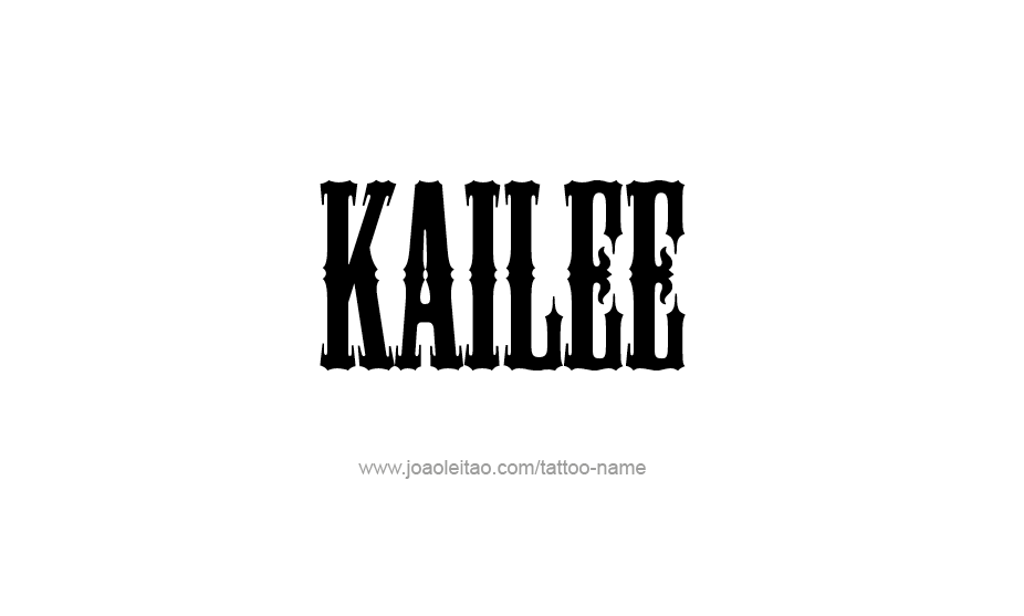 Tattoo Design Name Kailee   