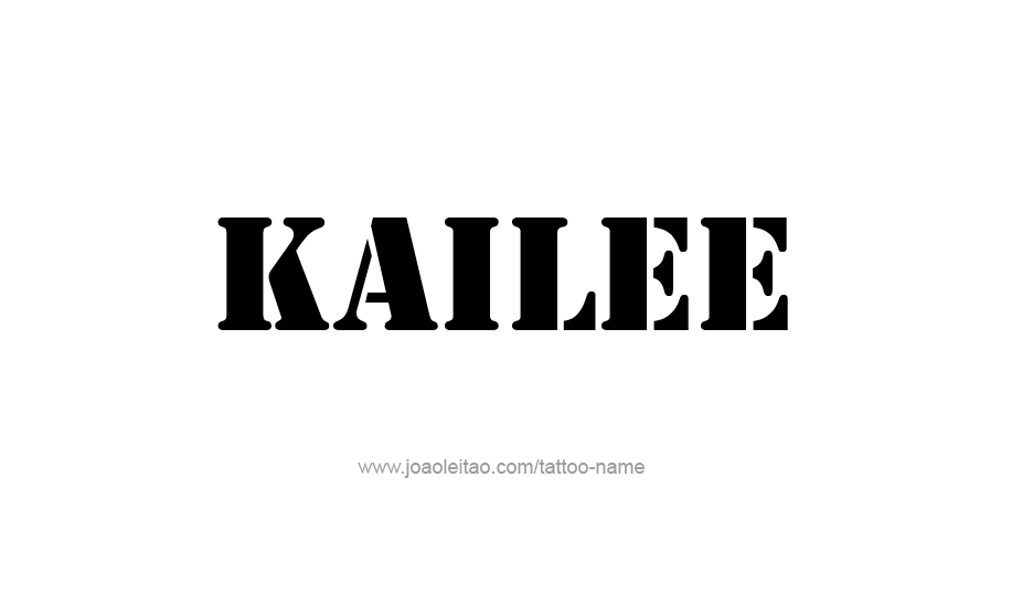 Tattoo Design Name Kailee   