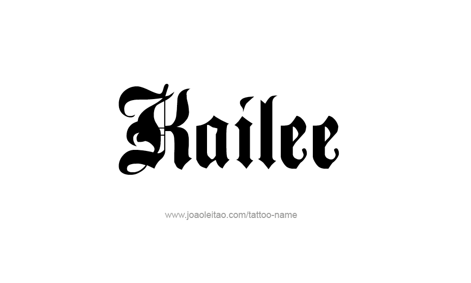 Tattoo Design Name Kailee   