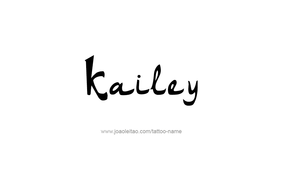 Tattoo Design Name Kailey   