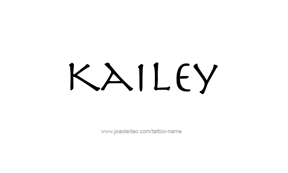 Tattoo Design Name Kailey   