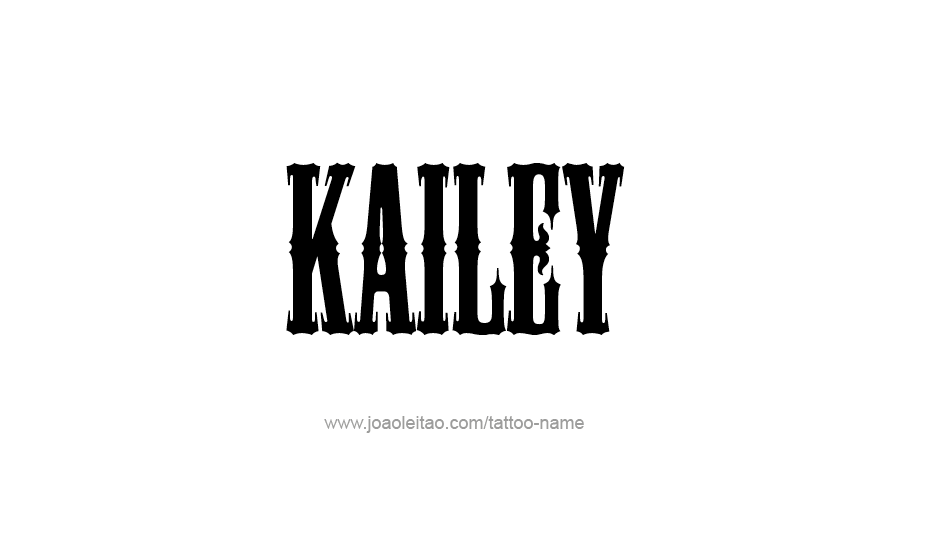 Tattoo Design Name Kailey   