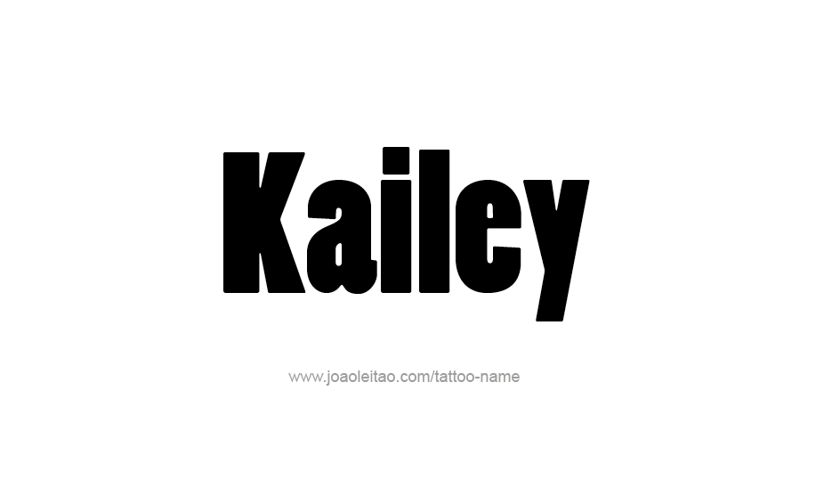 Tattoo Design Name Kailey   