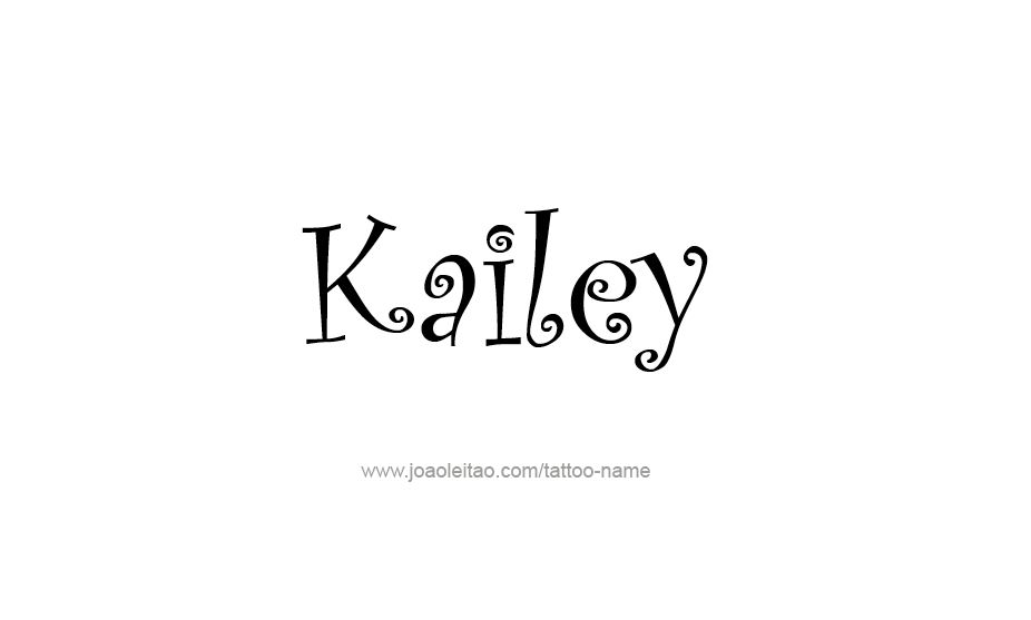 Tattoo Design Name Kailey   