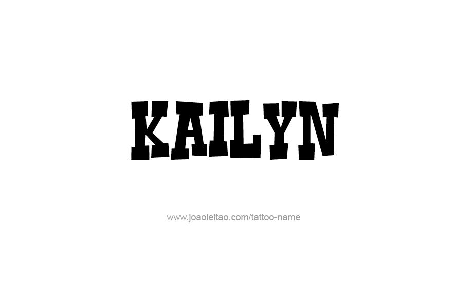 Tattoo Design Name Kailyn   