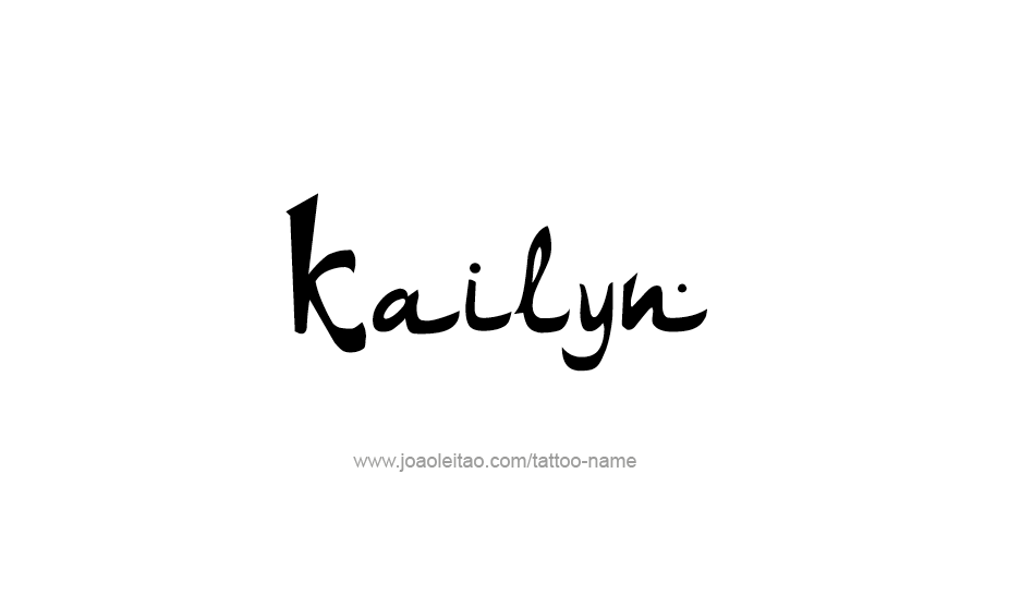 Tattoo Design Name Kailyn   