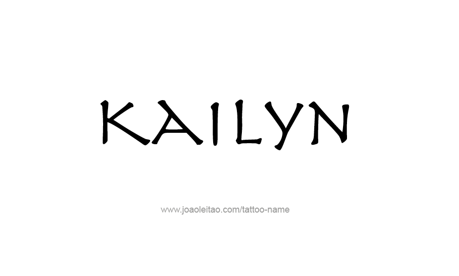 Tattoo Design Name Kailyn   