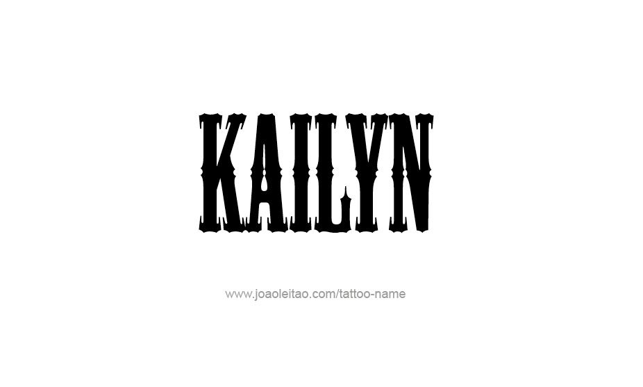 Tattoo Design Name Kailyn   