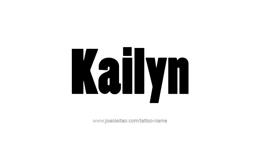 Tattoo Design Name Kailyn   