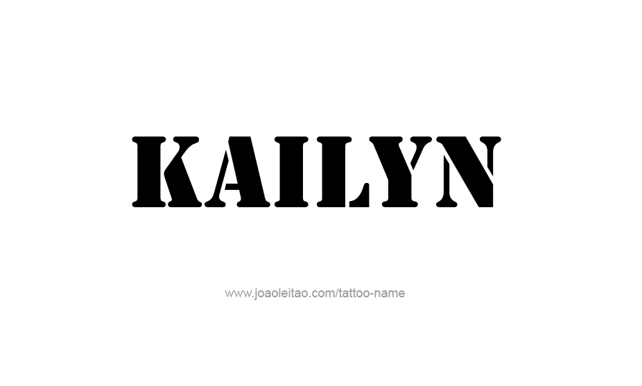 Tattoo Design Name Kailyn   