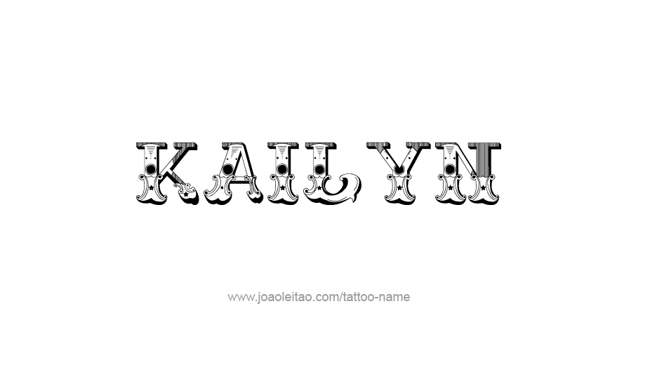 Tattoo Design Name Kailyn   