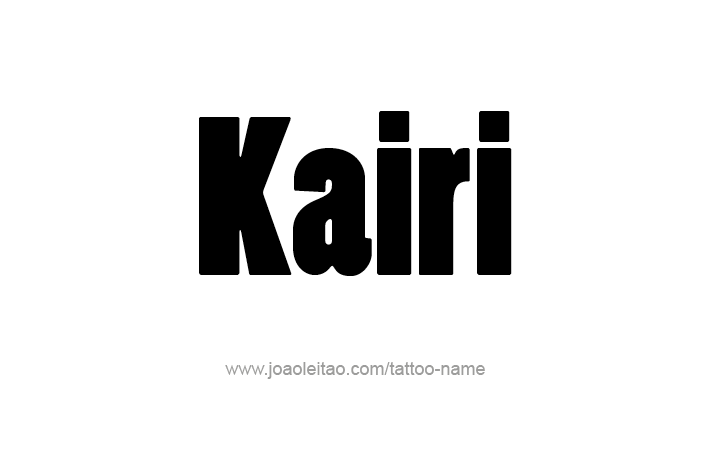 Tattoo Design Name Kairi   