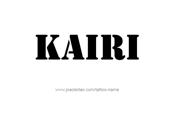 Tattoo Design Name Kairi   