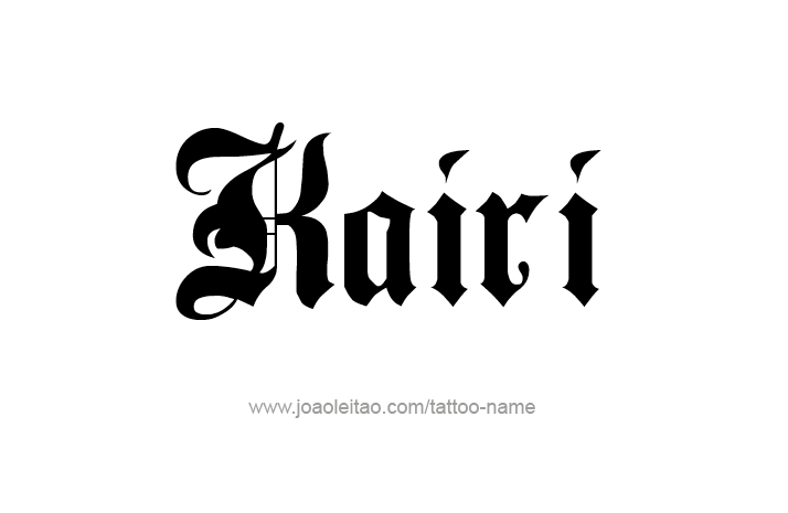 Tattoo Design Name Kairi   